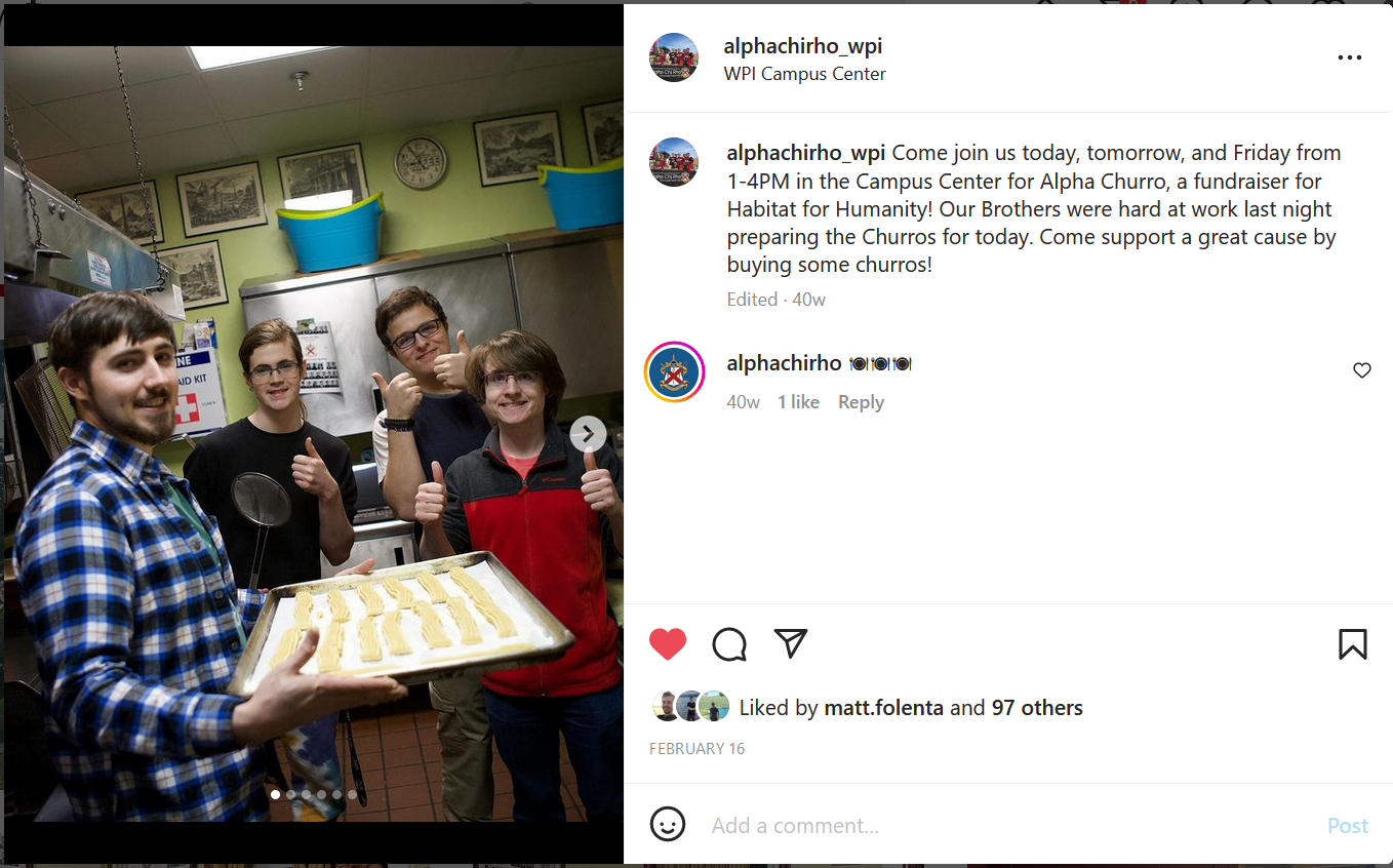 /vice-president/chex/src/commit/afa7779fef32ab1f0f402af4d50c0604b7eee1e6/documentation/External%20Partnerships/WPI%20Community/churro.png /vice-president/chex/src/commit/afa7779fef32ab1f0f402af4d50c0604b7eee1e6/documentation/External%20Partnerships/WPI%20Community/churro.png